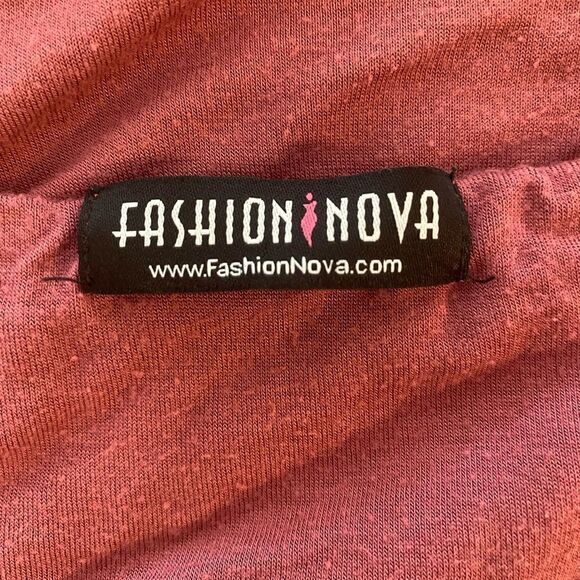 Fashion Nova Plus Size Dusty Rose Pink Bandeau Top 1X - Picture 11 of 11